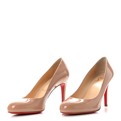Christian Louboutin Patent Simple 70 Pumps 36.5 Nude 4 of 9