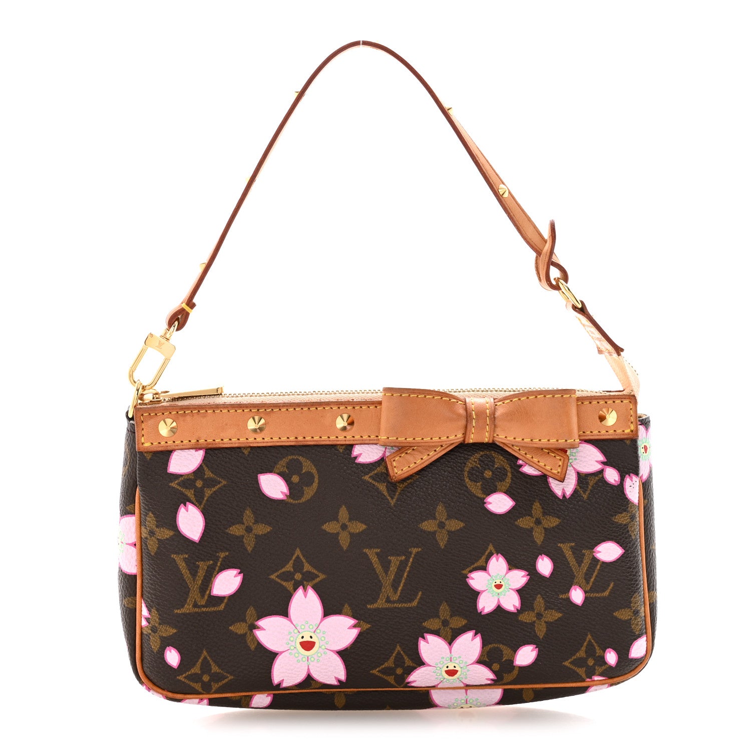 Louis Vuitton Monogram Cherry Blossom Pochette Accessories Brown 1 of 16