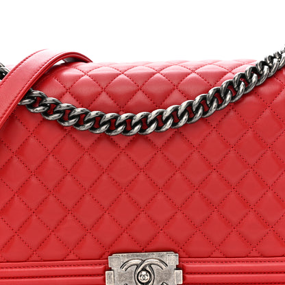 Chanel Lambskin Quilted New Medium Boy Flap Red 8 of 11