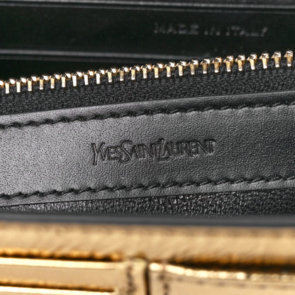 Saint Laurent Metallic Calfskin Monogram Belle de Jour Chain Clutch Gold 7 of 11