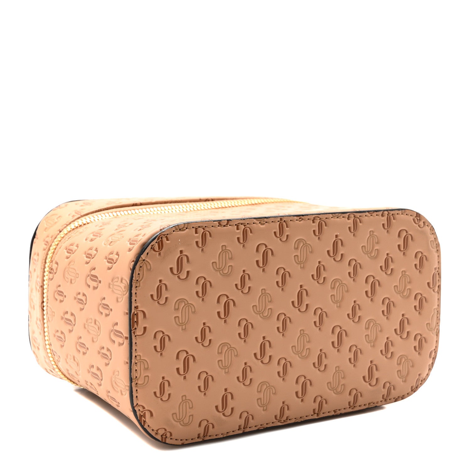 Jimmy Choo Calfskin JC Vanity Case With Chain Caramel 4 of 9
