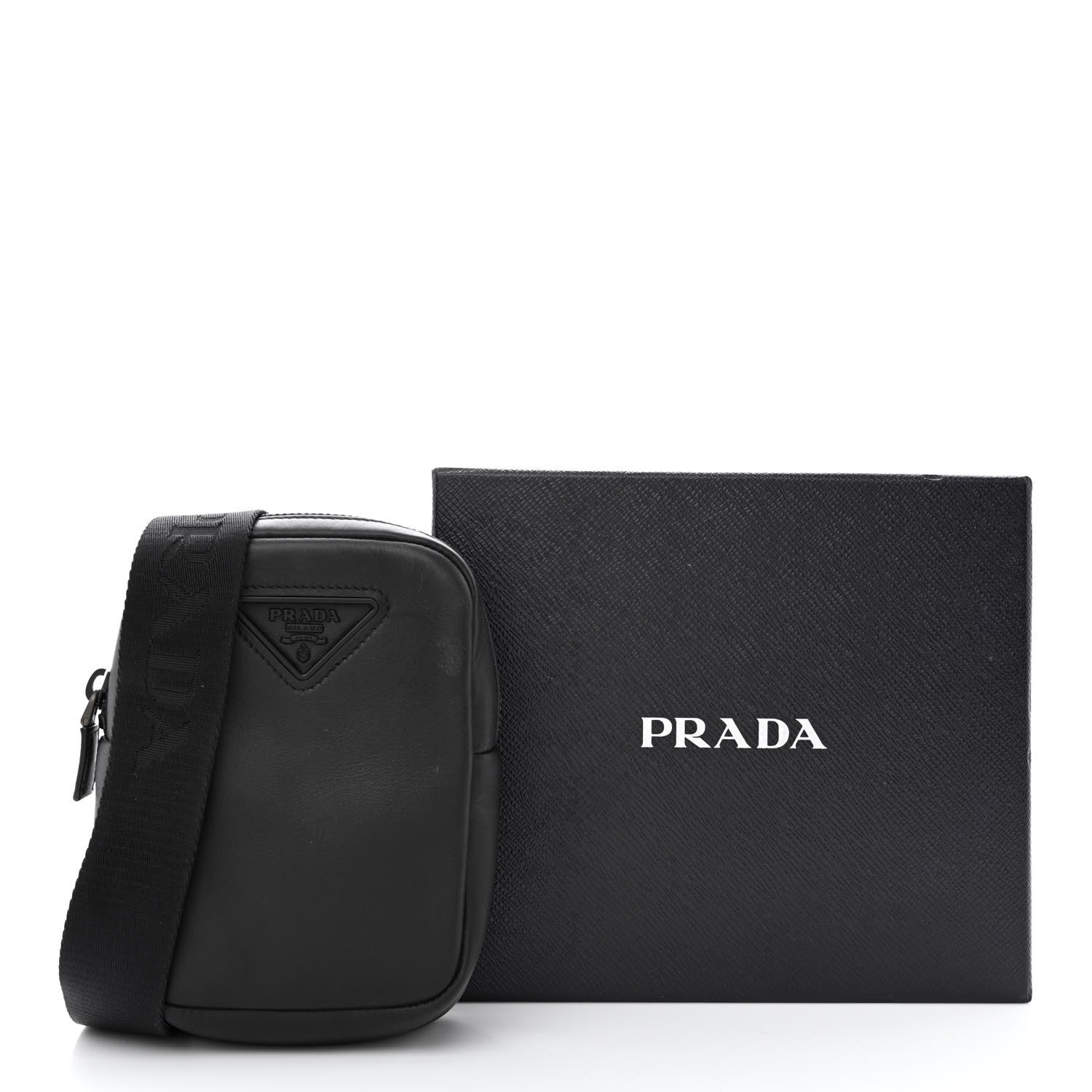 Prada Tessuto Nappa Phone Case Crossbody Black 11 of 11
