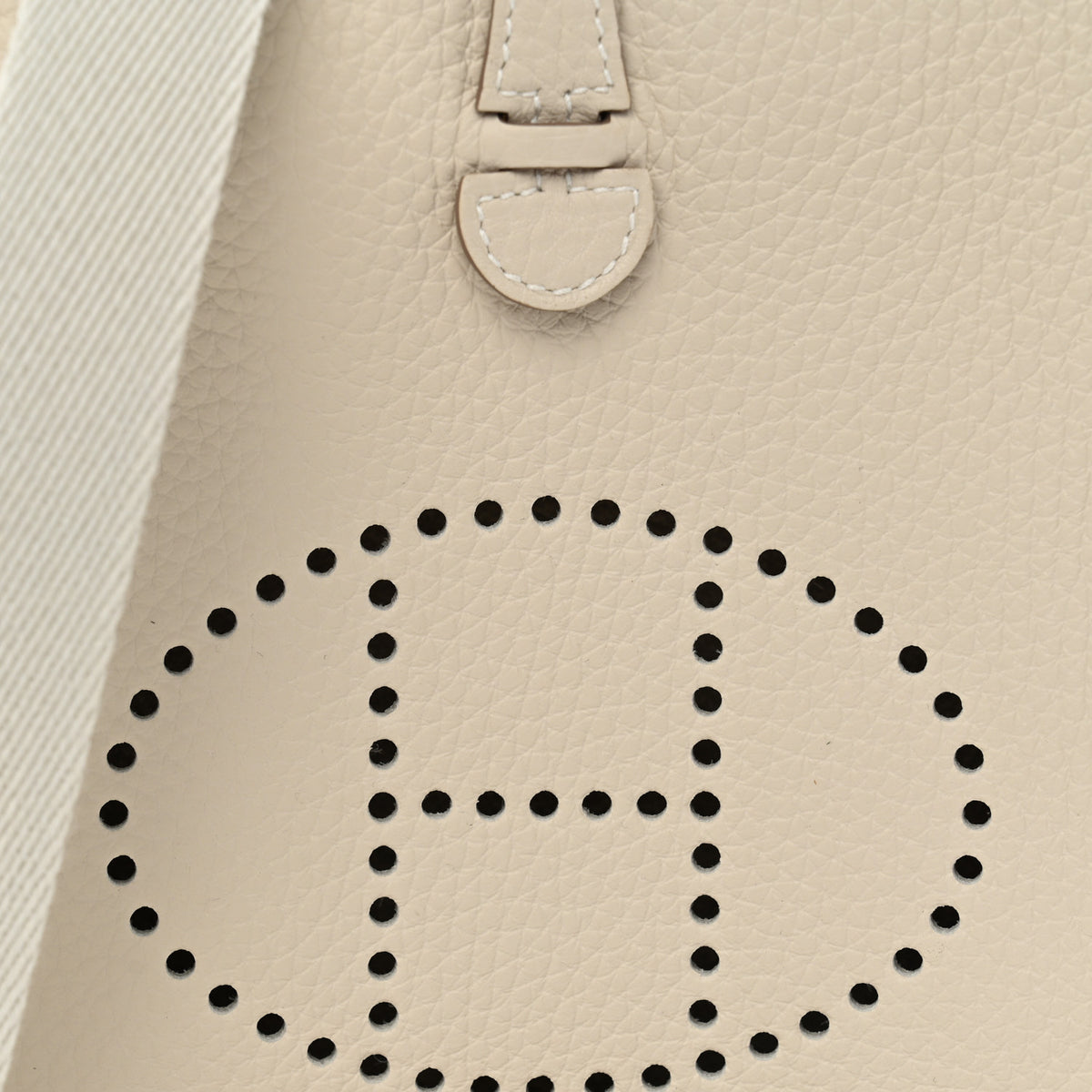 Hermes Taurillon Clemence Evelyne TPM Craie 8 of 11