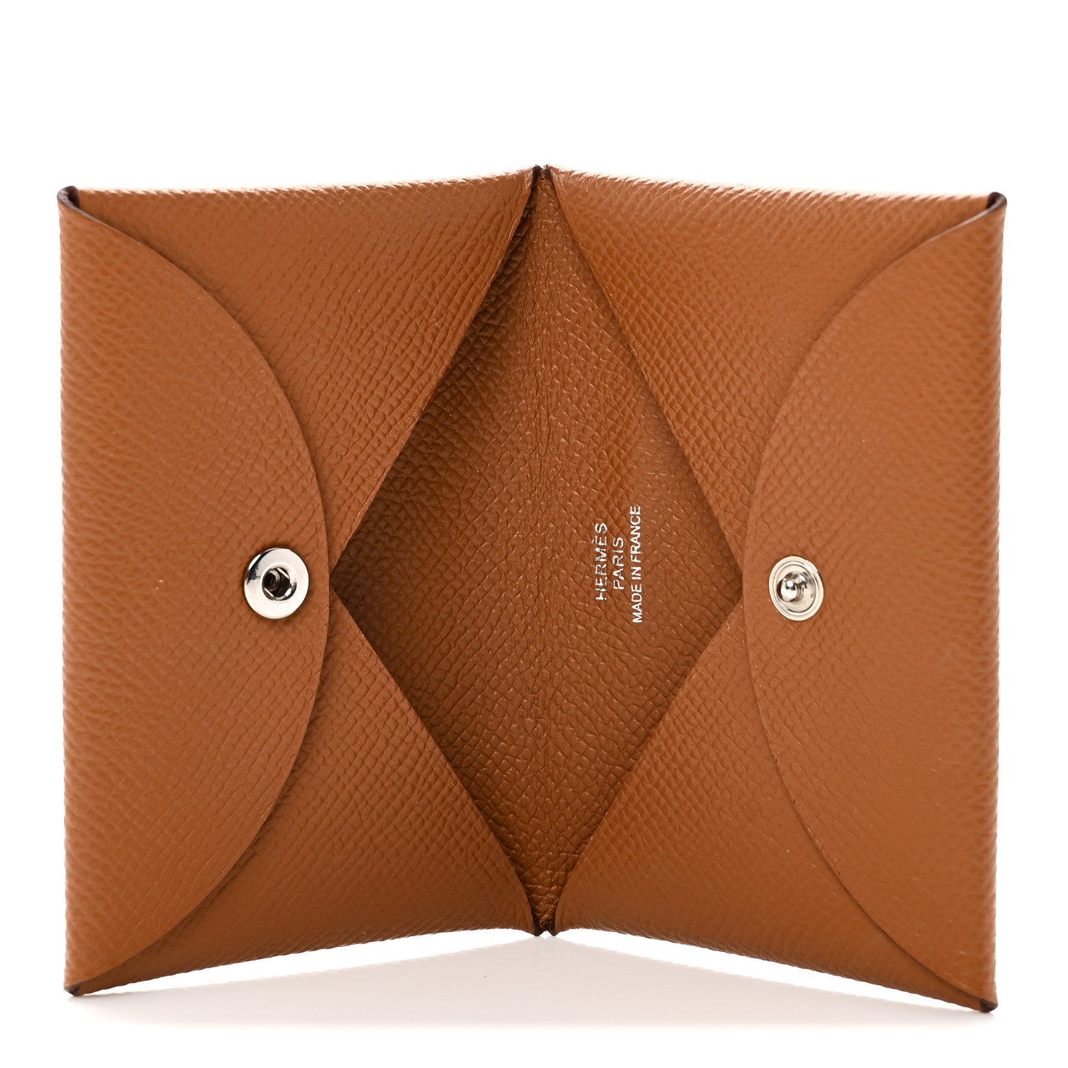 Hermes Epsom Calvi Card Case Gold 5 of 7