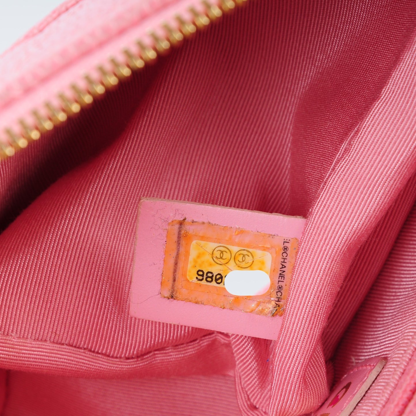 Caviar Quilted Pochette Pink