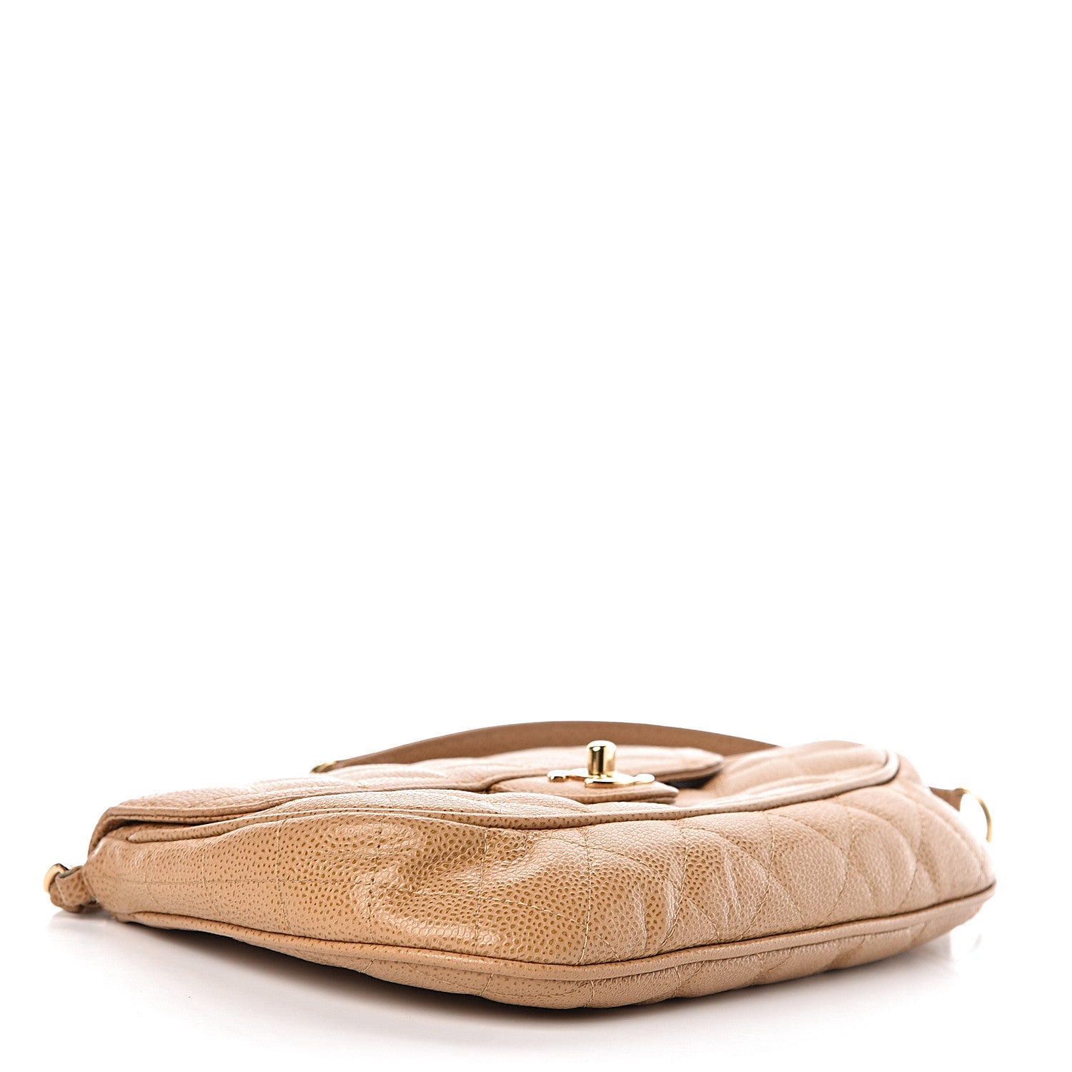 Chanel Caviar Quilted Flap Shoulder Bag Beige 4 of 11