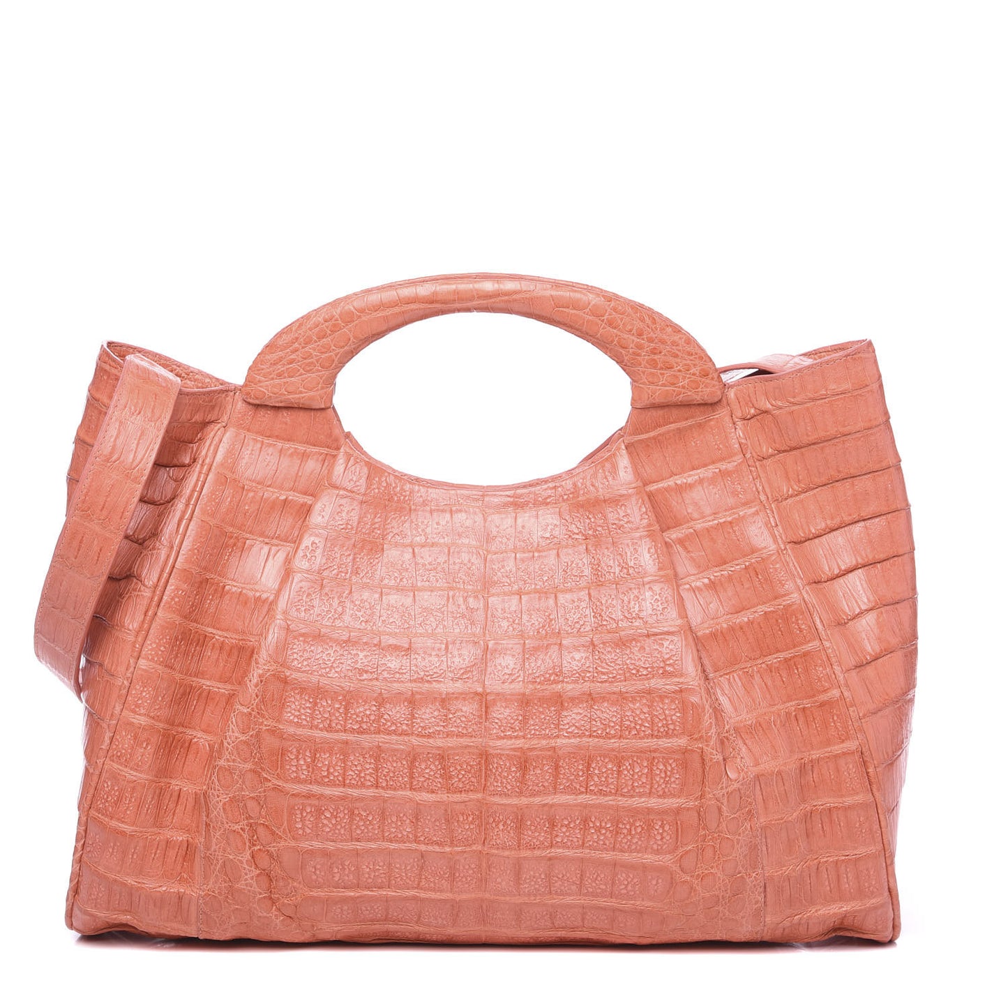 Crocodile Satchel Light Coral