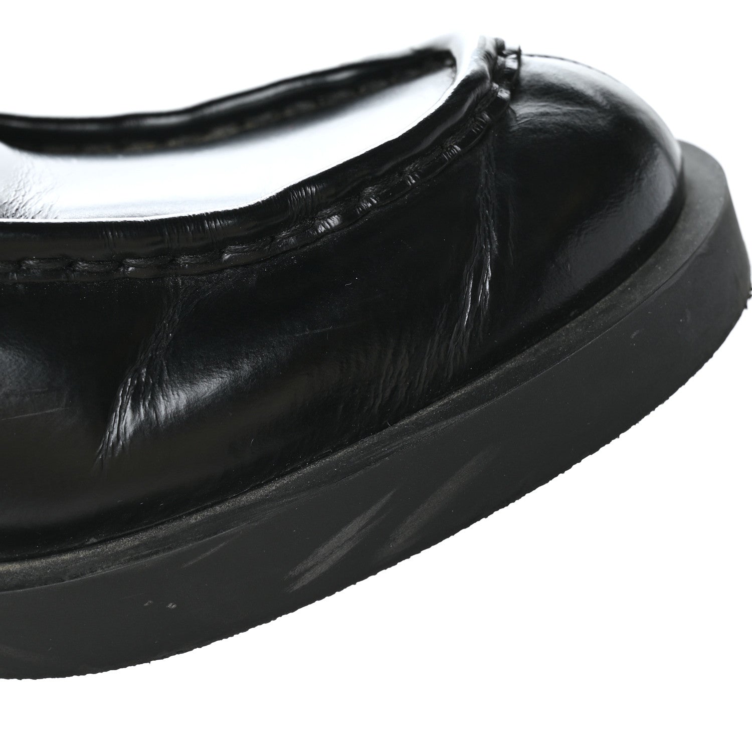 Prada Spazzolato Metal Triangle Logo 40mm Loafer Mules 39.5 Black 9 of 9