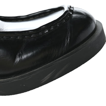 Prada Spazzolato Metal Triangle Logo 40mm Loafer Mules 39.5 Black 9 of 9