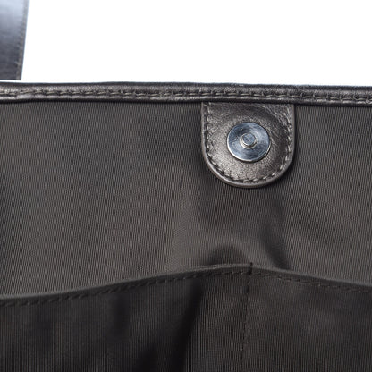Christian Dior Coated Canvas Cannage Large Panarea Tote Grey 9 of 10