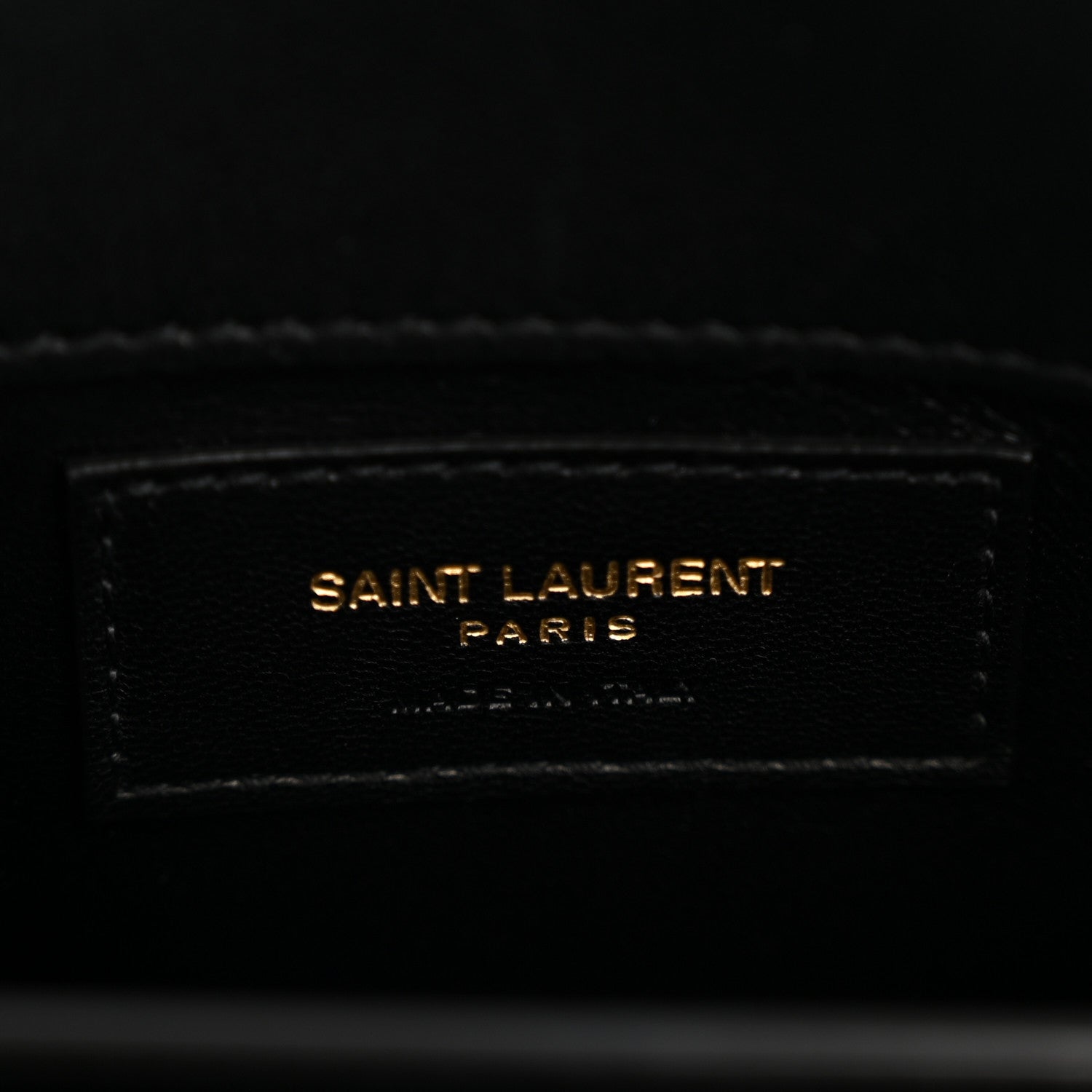 Saint Laurent Lambskin Quilted Le Maillon Square Crossbody Bag Black 6 of 14