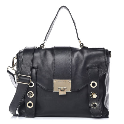 Jimmy Choo Calfskin Pauline Messenger Bag Black 1 of 24