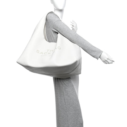 Marc Jacobs Grained Calfskin XL The Sack Bag White 4 of 23