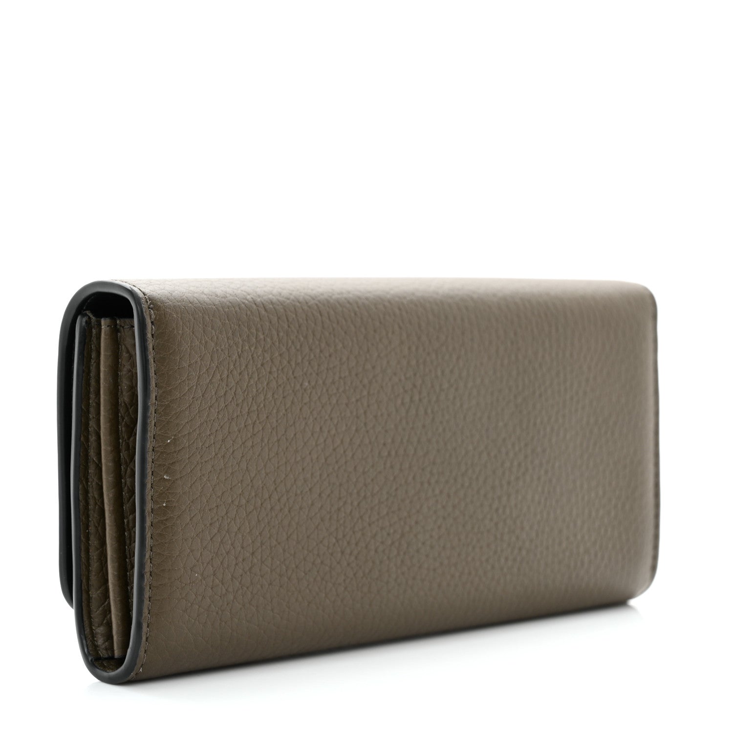 Mulberry Heavy Grain Calfskin Continental Wallet Green 3 of 7