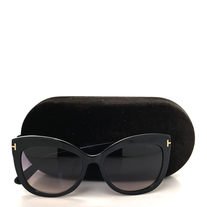 Tom Ford Acetate Alistair Cat Eye Sunglasses TF524 Black 7 of 7