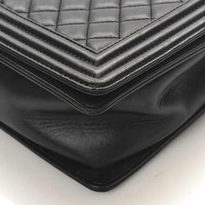 Chanel Lambskin Quilted Large Boy Flap Black 9 of 14