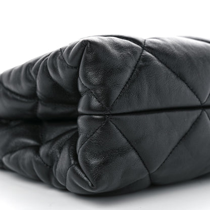 Chanel Lambskin Quilted Small Shopping Bag Black 9 of 10