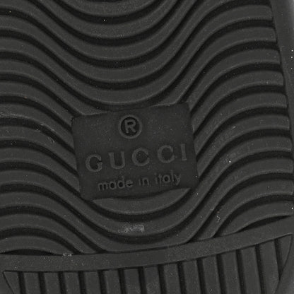 Gucci Calfskin GG Tennis Embossed Mens Ace Sneakers 8 Black 7 of 10