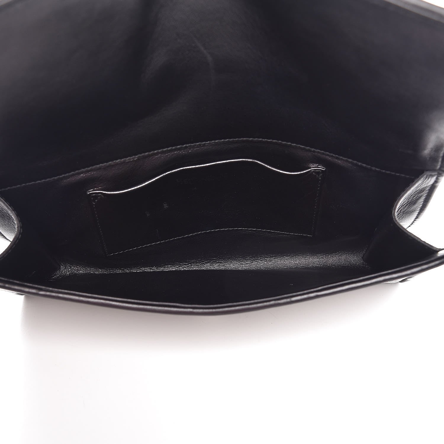 Saint Laurent Metallic Mesh Calfskin Classic Y Ligne Clutch Silver Black 5 of 8