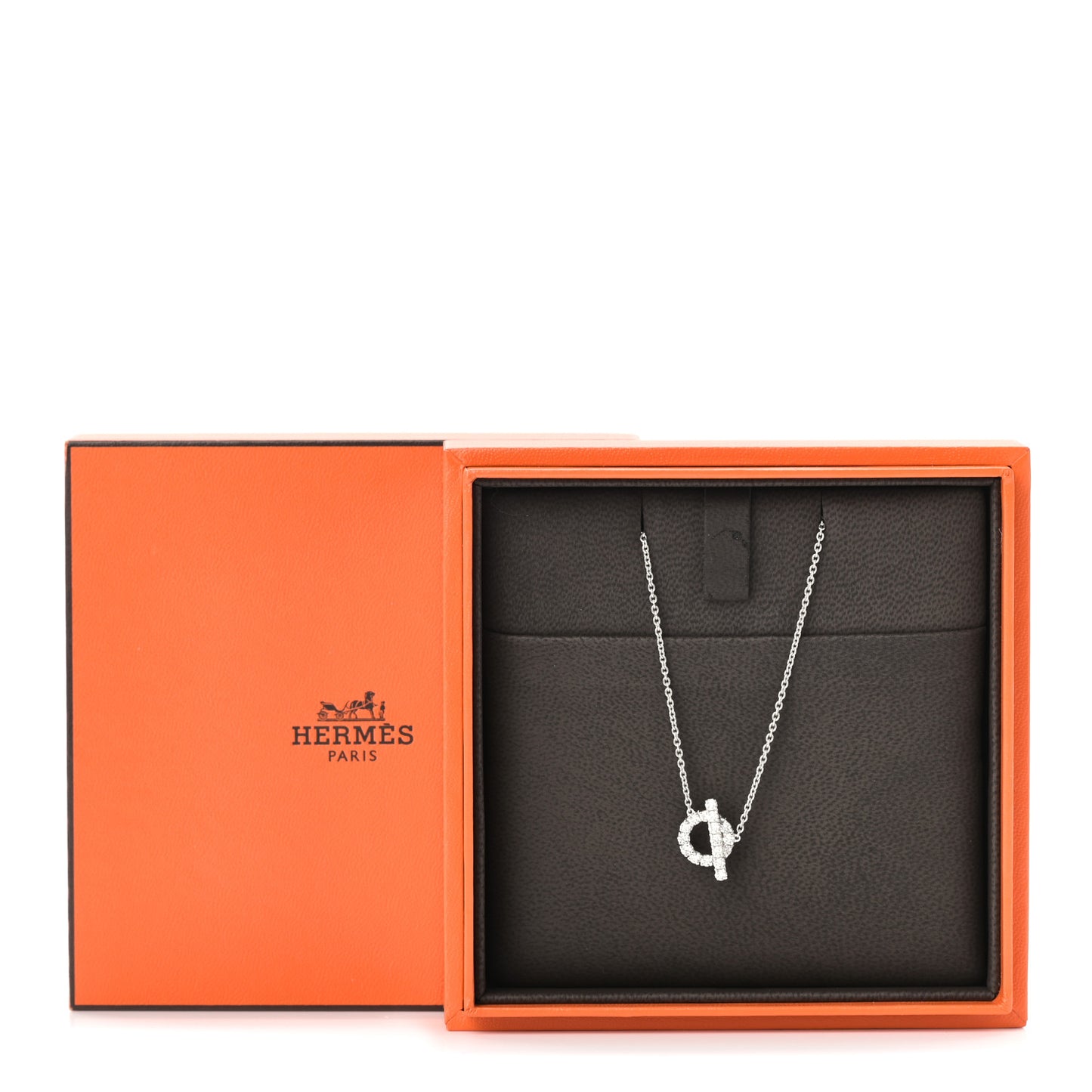 18K White Gold Diamond Finesse Pendant Necklace