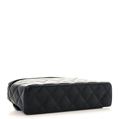 Chanel Caviar Quilted Top Handle Slim Vanity With Chain Black 4 of 11