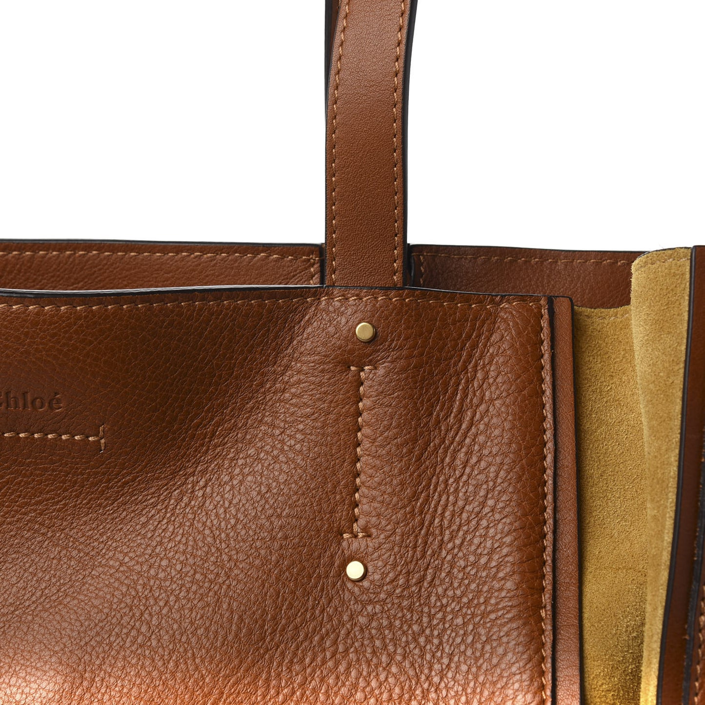 Smooth Calfskin Medium Milo Shopping Tote Caramel