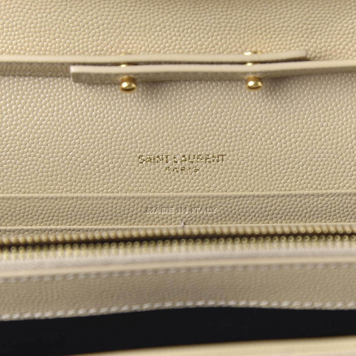 Grain De Poudre Matelasse Chevron Monogram Chain Wallet Nude Powder