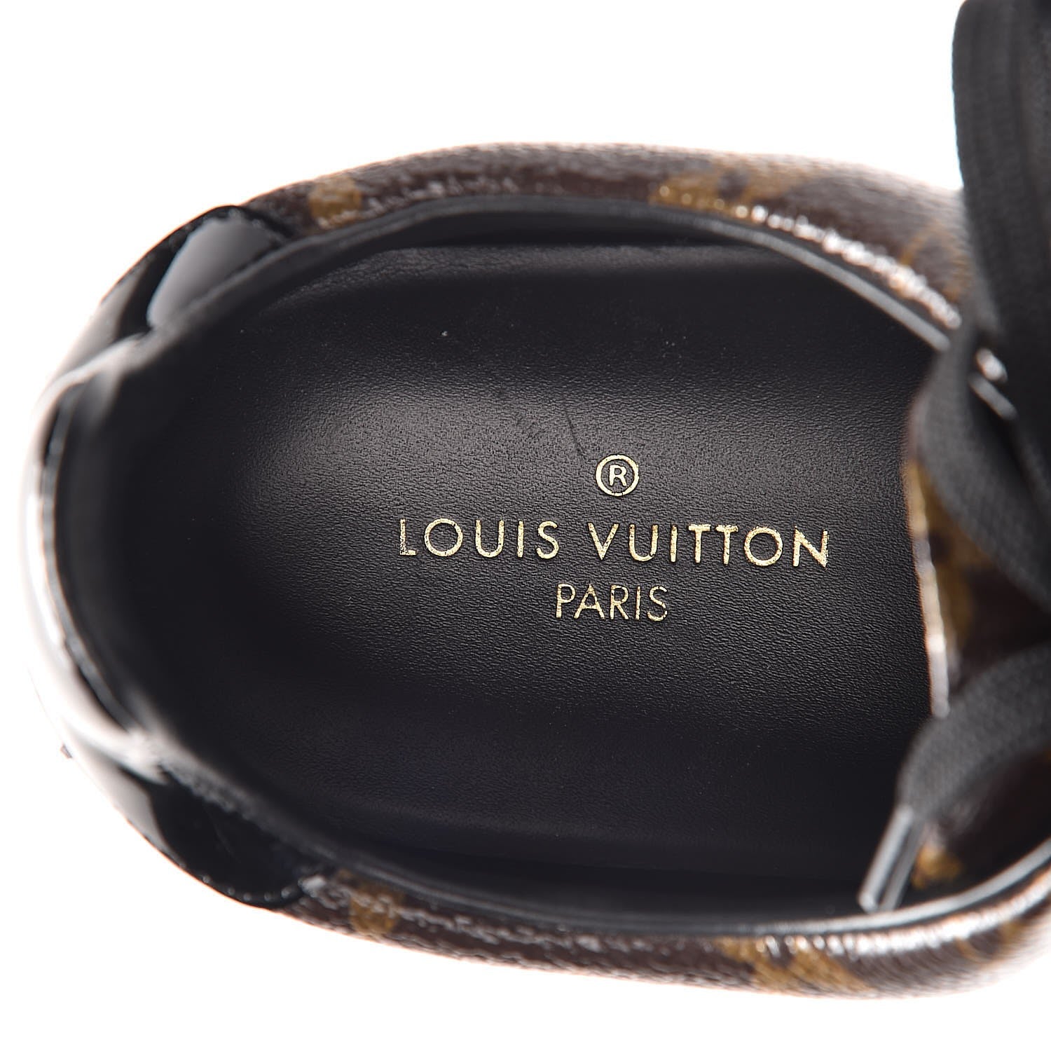 Louis Vuitton Patent Monogram Frontrow Sneakers 38 24 of 28