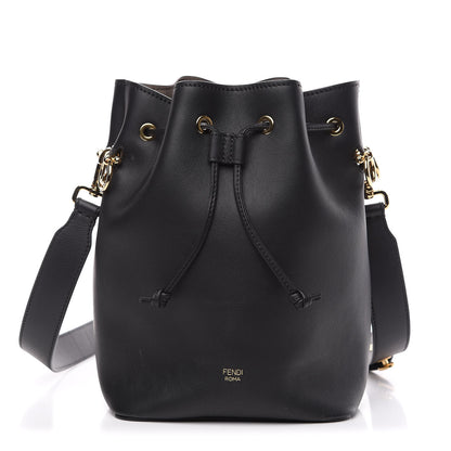 Fendi Vitello Grace Matte F is Fendi Grande Mon Tresor Bucket Bag Black 1 of 9