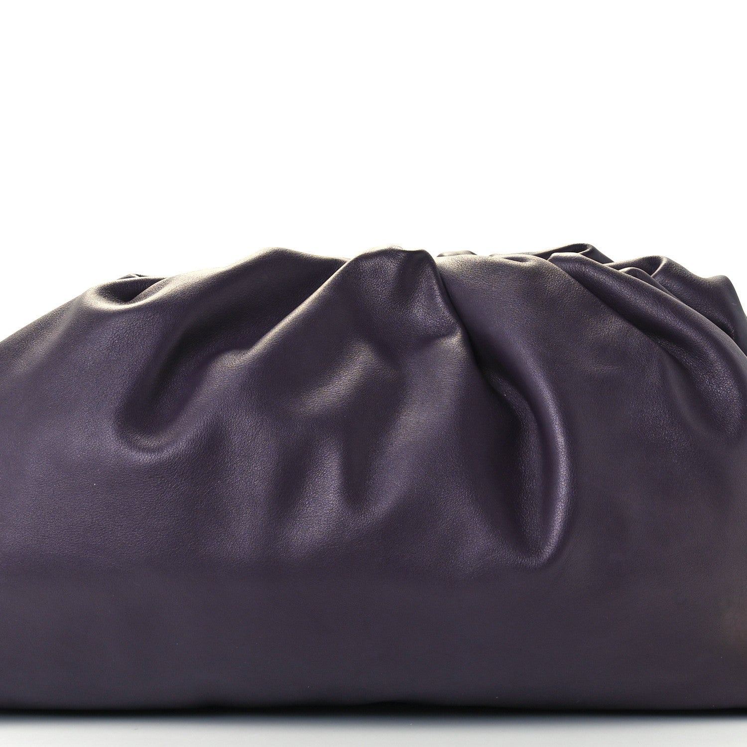 Bottega Veneta Smooth Butter Calf The Pouch Oversized Clutch Raisin 9 of 13