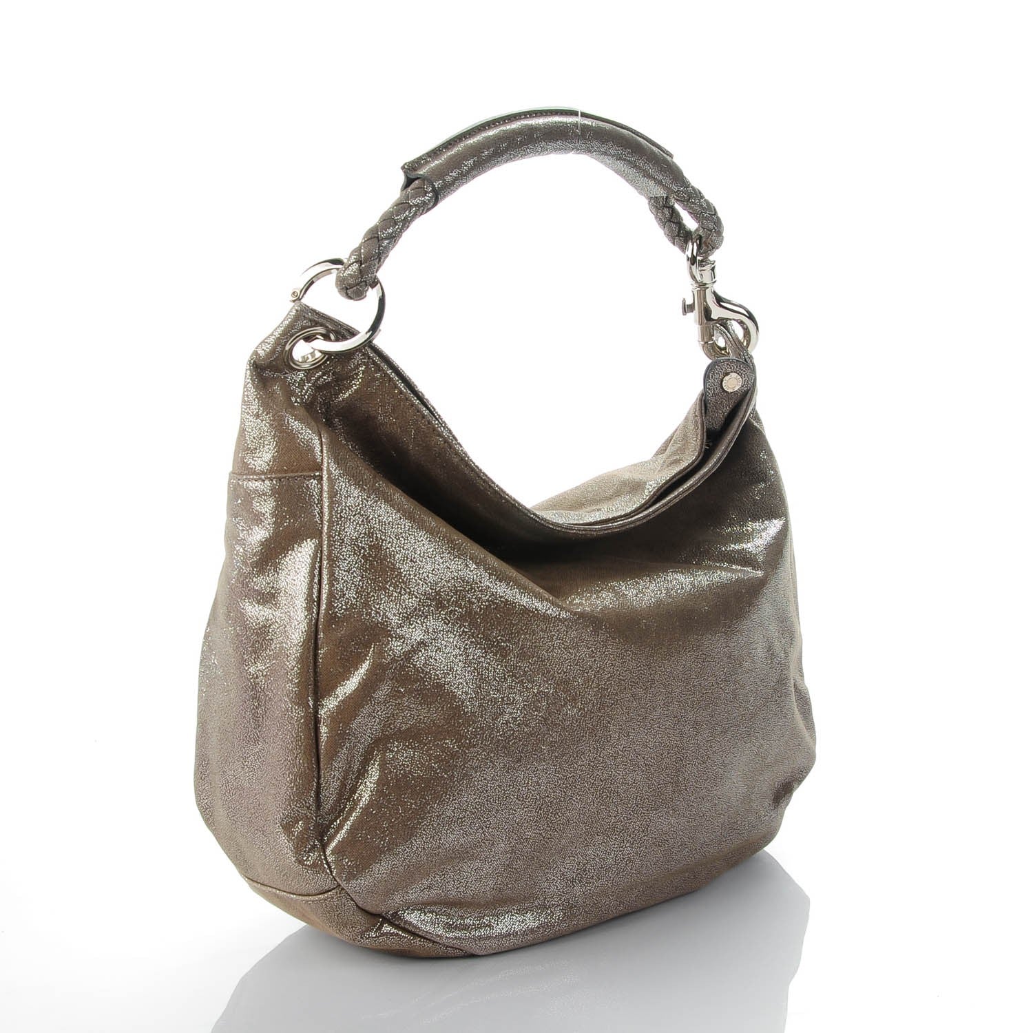 Jimmy Choo Metallic Suede Small Sky Hobo Silver 3 of 7