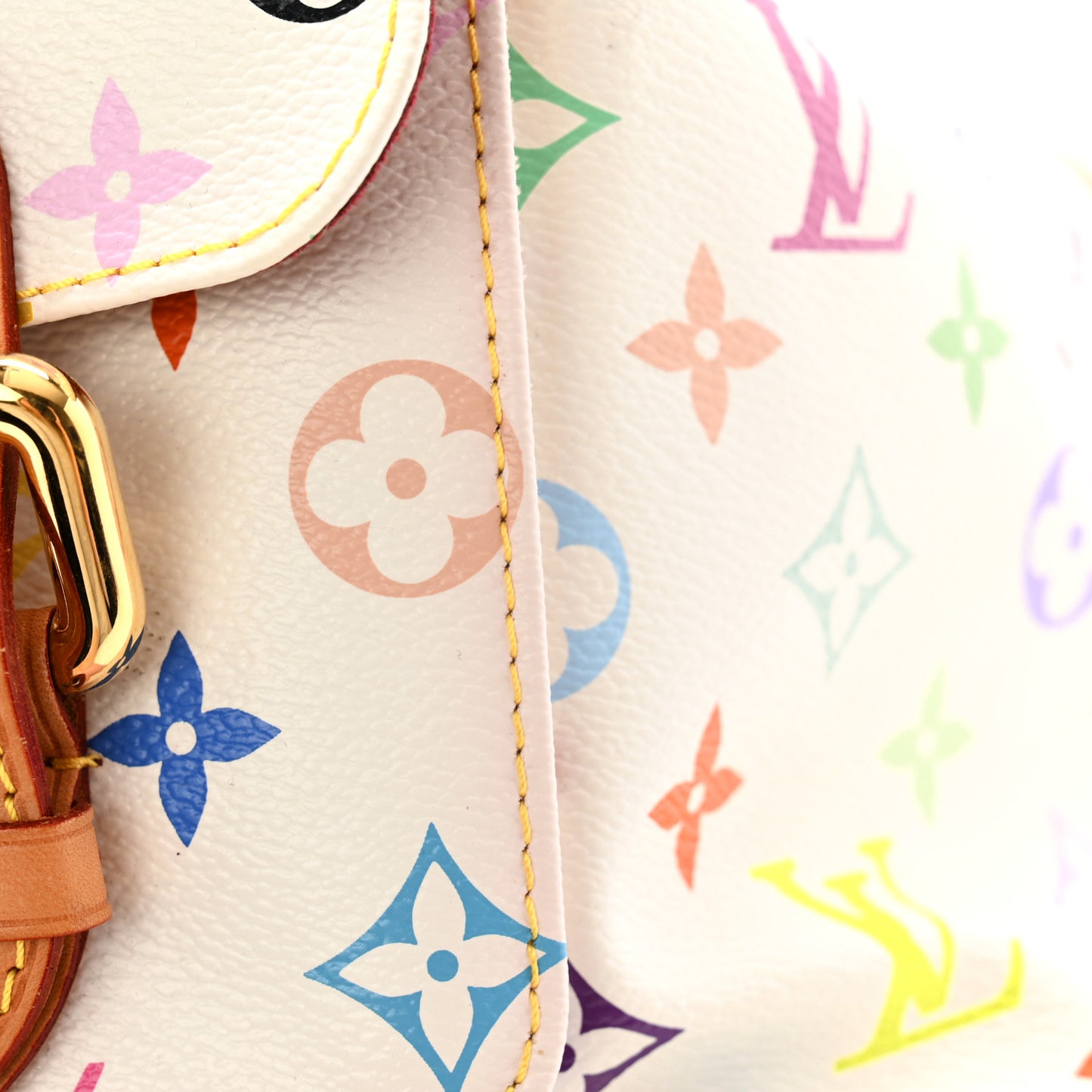 Monogram Multicolor Petit Noe White