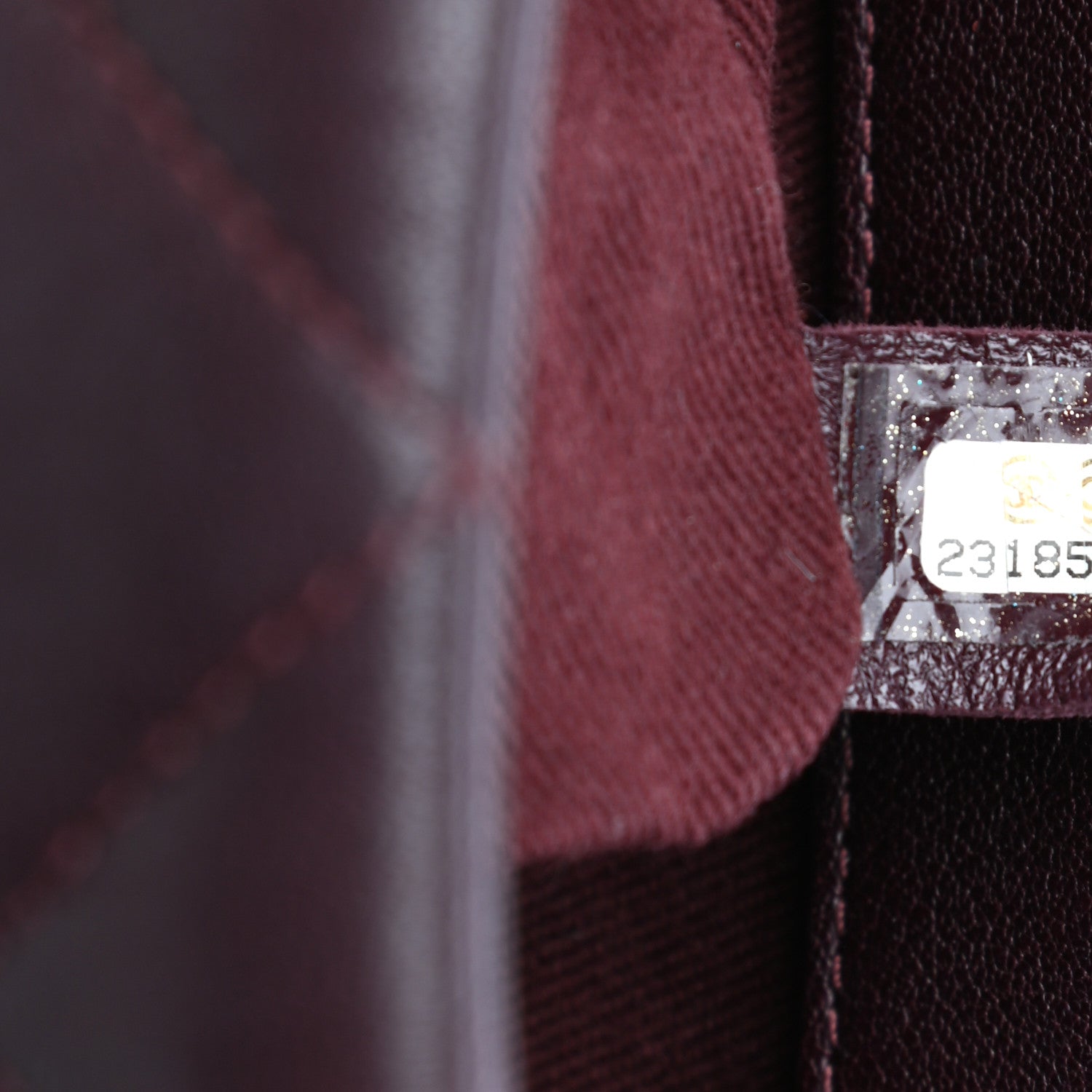 Chanel Shiny Sheepskin Quilted Large Trapezio Flap Dark Burgundy 7 of 10
