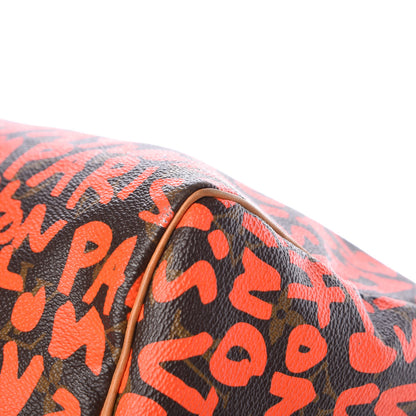 Louis Vuitton Monogram Graffiti Speedy 30 Orange 16 of 19