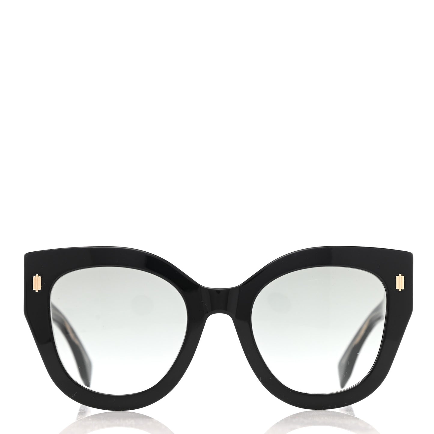 Acetate Cat Eye Sunglasses FF0435 Black