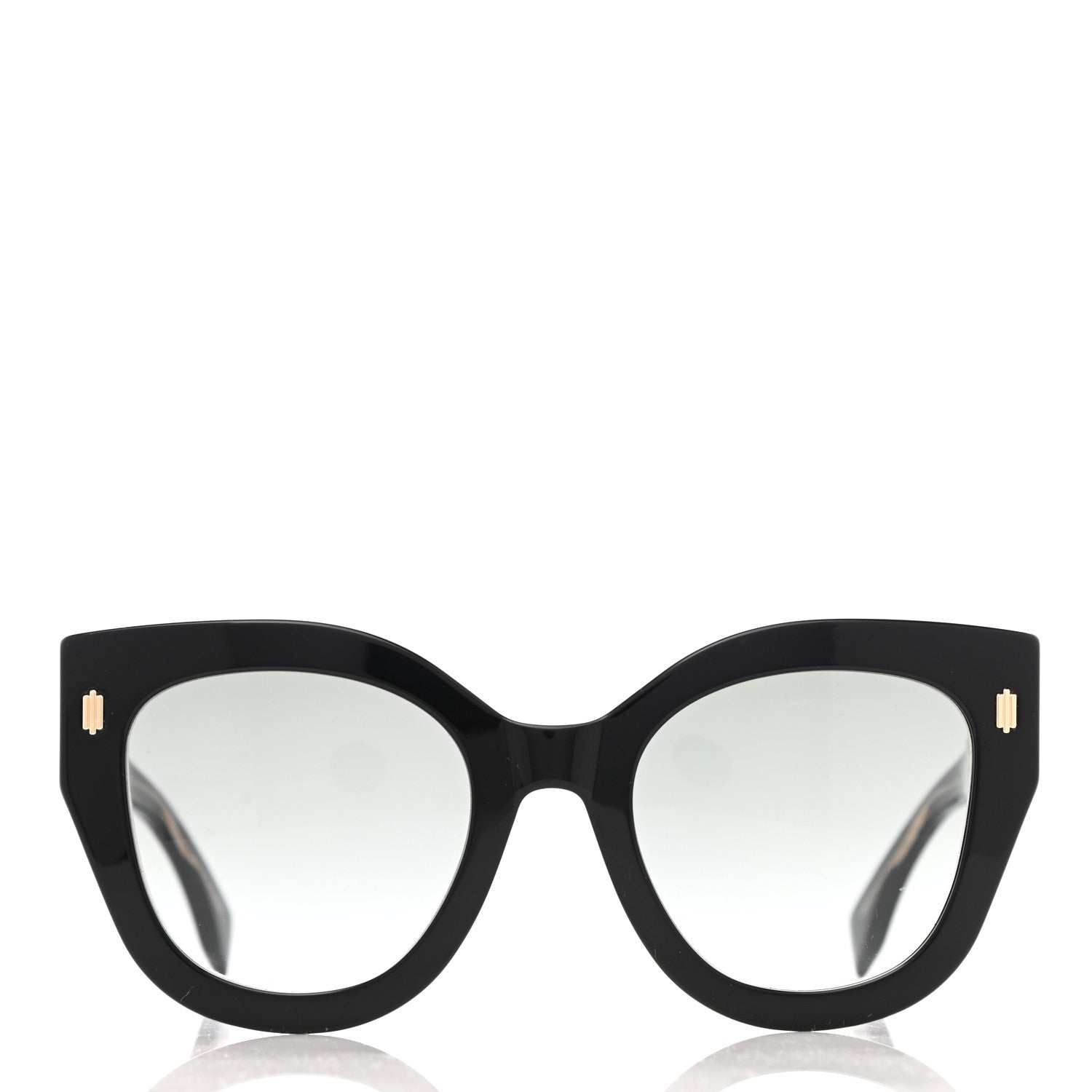 Fendi Acetate Cat Eye Sunglasses FF0435 Black 2 of 8