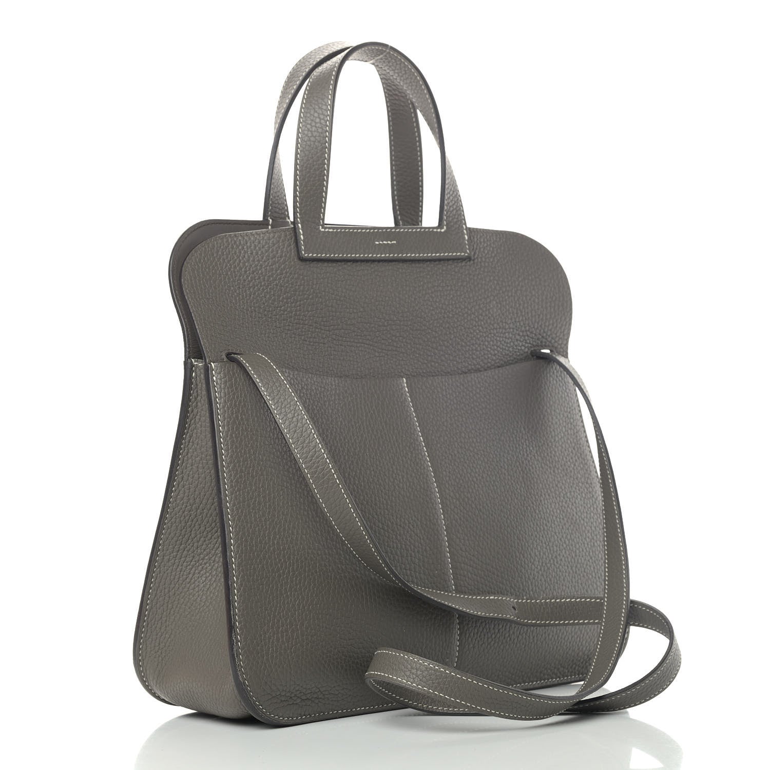 Hermes Taurillon Clemence Halzan 31 GM Etain 3 of 6