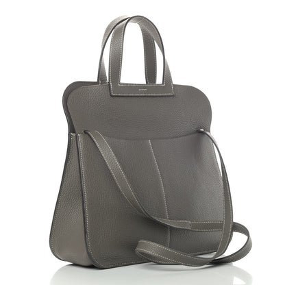 Hermes Taurillon Clemence Halzan 31 GM Etain 3 of 6