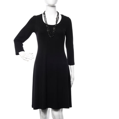 Chanel Pearl Beaded CC Long Necklace Black 2 of 4