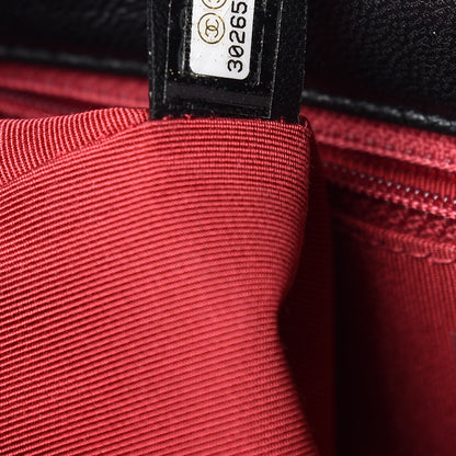 Chanel Goatskin Quilted Large 19 Flap Black 7 of 10