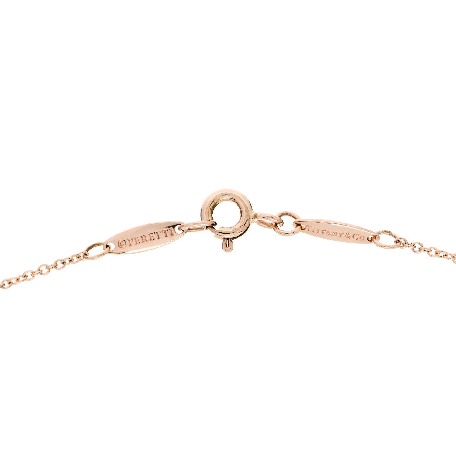 Tiffany 18K Rose Gold Elsa Peretti Infinity Cross Pendant Necklace 4 of 5