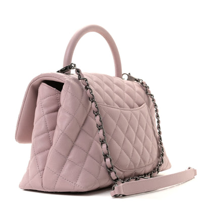 Chanel Caviar Quilted Small Coco Handle Flap Light Pink 2 of 11