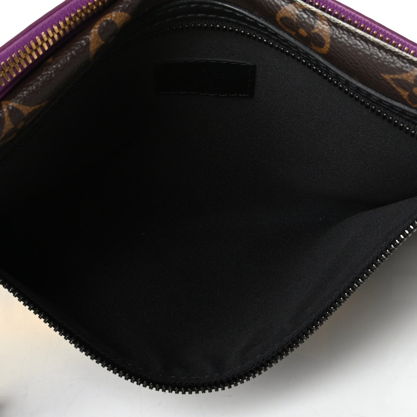 Monogram Double Flat Messenger Marron