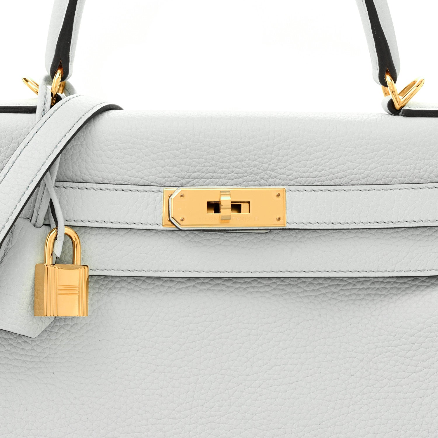 Hermes Taurillon Clemence Kelly Retourne 28 Bleu Pale 8 of 12