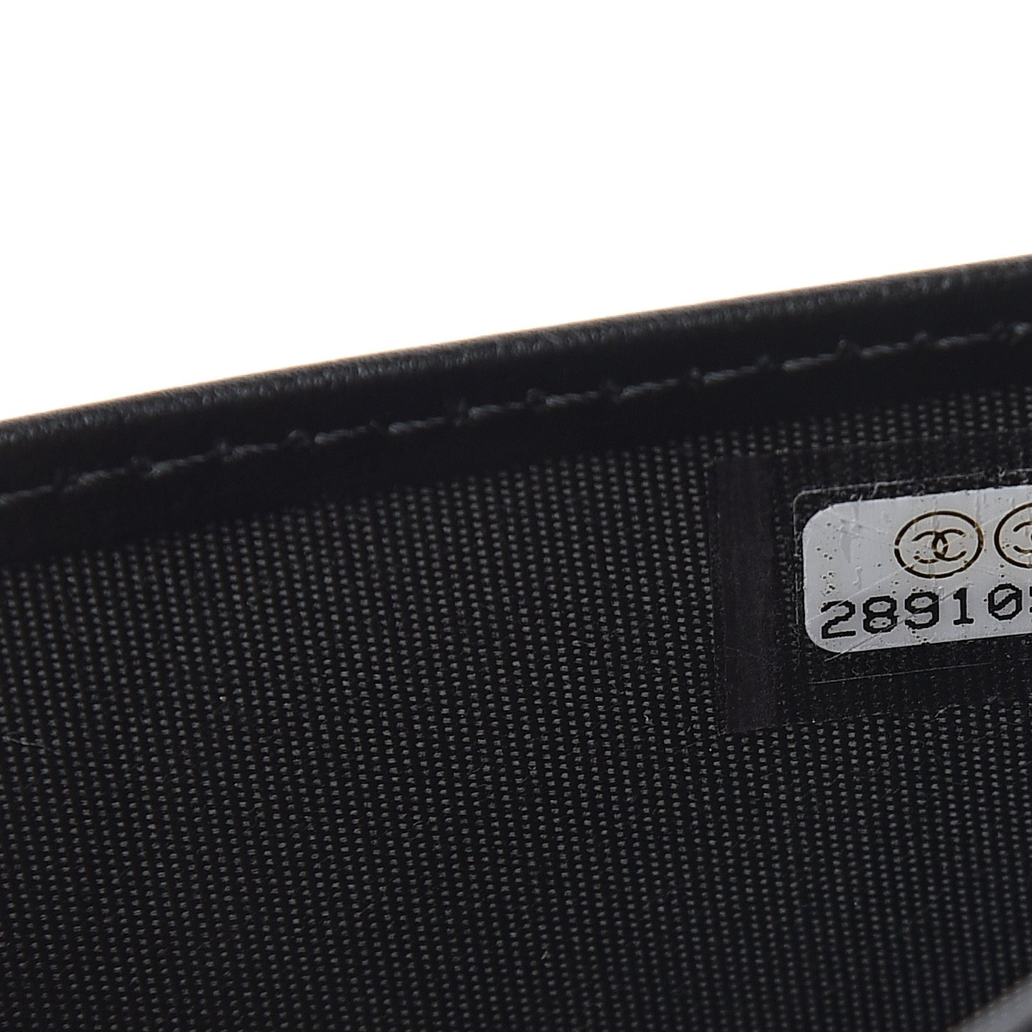 Caviar Quilted Boy Yen Wallet Black