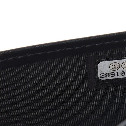 Chanel Caviar Quilted Boy Yen Wallet Black 7 of 8