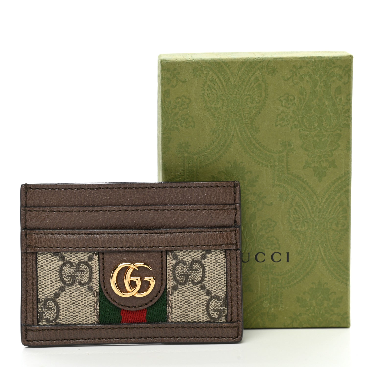 Gucci GG Supreme Monogram Ophidia Card Holder Brown 7 of 7