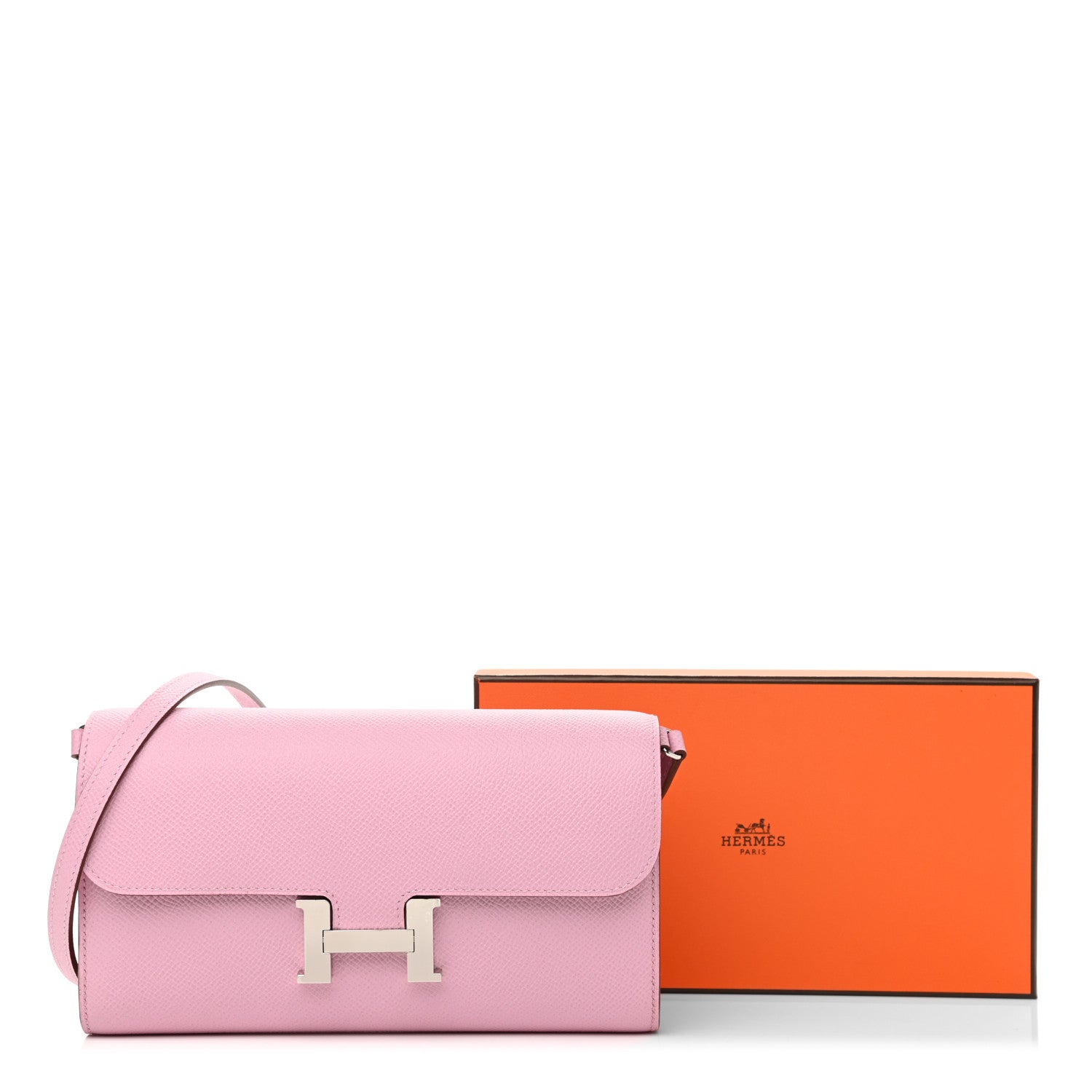 Hermes Epsom Constance Wallet To Go Mauve Sylvestre 11 of 11