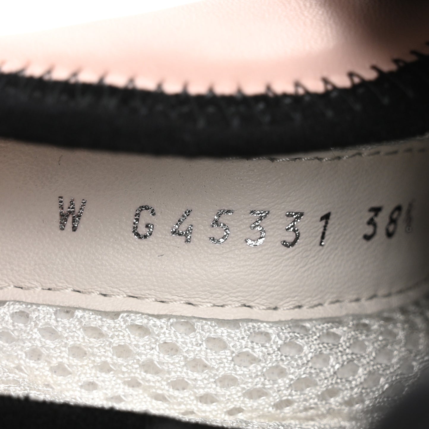 Suede Calfskin Nylon Grosgrain CC Sneakers 38.5 Light Pink