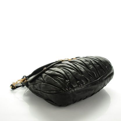 Miu Miu Nappa Matelasse Coffer Hobo Black 4 of 10